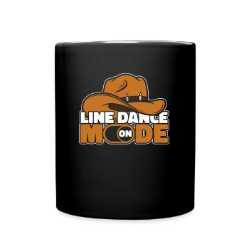 Line Dance Mode On - Full Colour Mug - black - Front