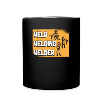 Schweißer Schlosser Cool - Tasse einfarbig - Schwarz - Vorne