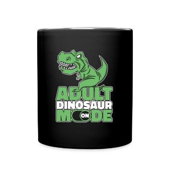 Dinosaure T Rex Dinosaure adulte - Mug uni - noir - Devant