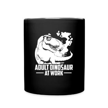 Dinosaure T Rex Dinosaure adulte - Mug uni - noir - Devant