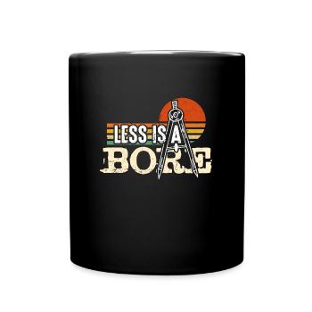 Architecture Less Is A Bore Retro Architectural - Mug uni - noir - Devant