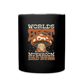 Cueilleurs de champignons Champignons Papa Nain de champignons - Mug uni - noir - Devant