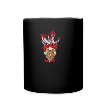 Mushroom pickers Mushrooms Mushroom dwarf - Full Colour Mug - black - Front