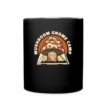 Mushroom pickers Mushrooms Mushroom dwarf - Full Colour Mug - black - Front