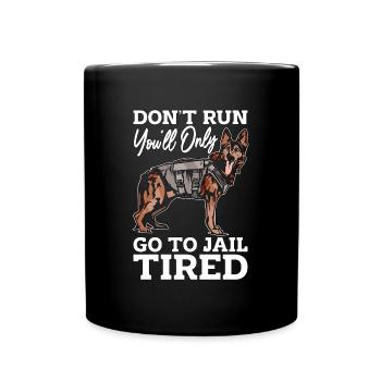 Animal Trainer Don't Run You'll Only Go Trainers - Tasse einfarbig - Schwarz - Vorne