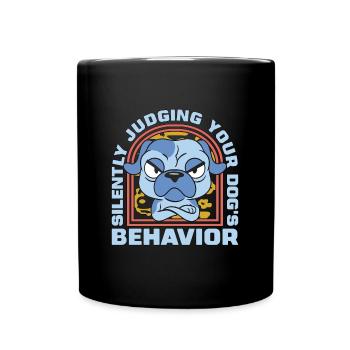 Le dresseur d’animaux juge silencieusement votre sauvetage d’animaux - Mug uni - noir - Devant