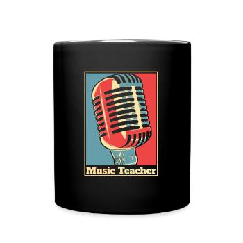 Professeur de musique Professeur de musique Affiche - Mug uni - noir - Devant