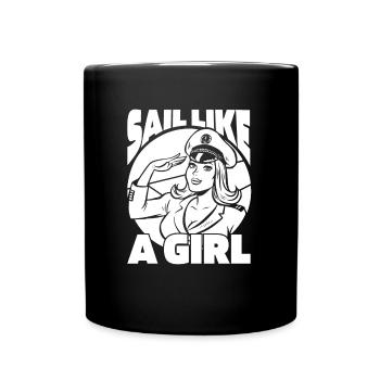Sailing Sailboat Sailboat Women - Full Colour Mug - black - Front