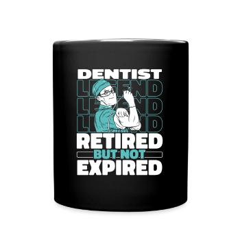 Zahnarzt Dentist Im Ruhestand - Tasse einfarbig - Schwarz - Vorne