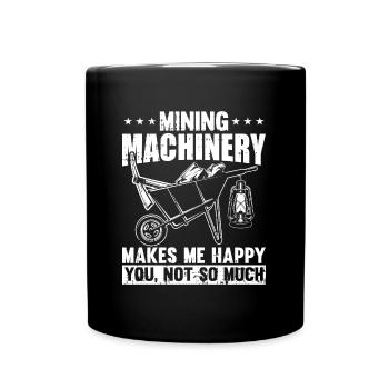 Mines d’or Mines d’or Heureux - Mug uni - noir - Devant