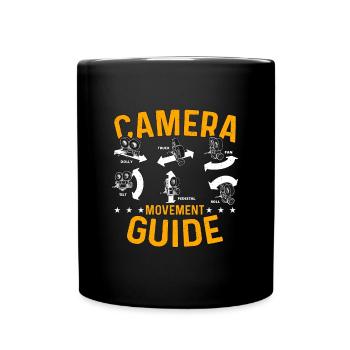 Caméraman Guide de mouvement de la caméra Tournages vidéo - Mug uni - noir - Devant