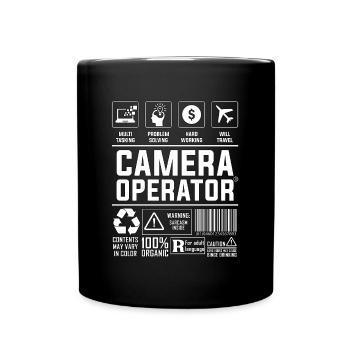 Cadreur Producteur vidéo Cinéaste Caméraman - Mug uni - noir - Devant