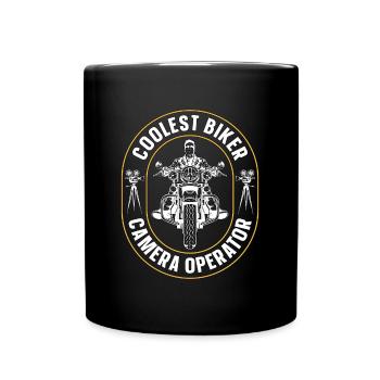 Caméraman Coolest Biker Camera Maker - Mug uni - noir - Devant