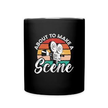 Filmmaking About To Make A Retro Cinema Filmmaker - Tasse einfarbig - Schwarz - Vorne