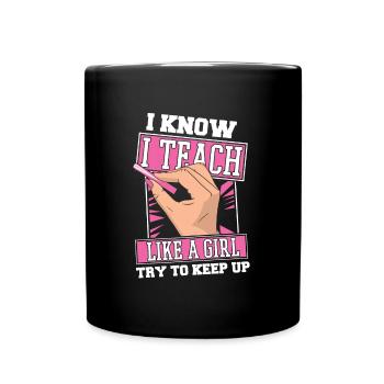 Teacher Educator Girl - Full Colour Mug - black - Front