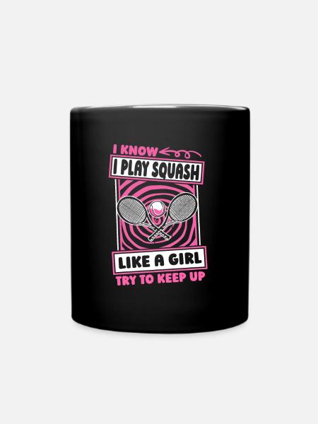 Squash Mädchen - Tasse einfarbig - Schwarz