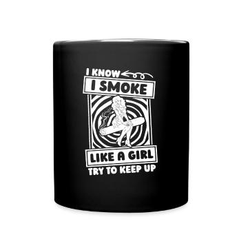 Cigar Girl - Full Colour Mug - black - Front