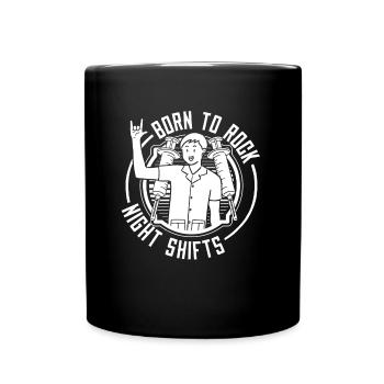 Nurse Night Shift - Full Colour Mug - black - Front