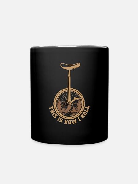 Unicycle C’est comme ça que je roule une roue Unicycliste - Mug uni - noir