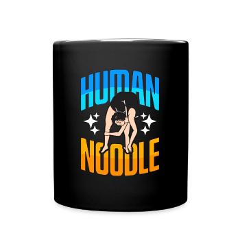 Contortion Human Noodle Aerial Hoop Contortionist - Full Colour Mug - black - Front
