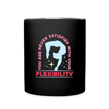Contorsion Vous n’êtes jamais satisfait Art du cirque - Mug uni - noir - Devant