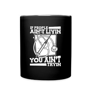 Nurse Night Shift - Full Colour Mug - black - Front