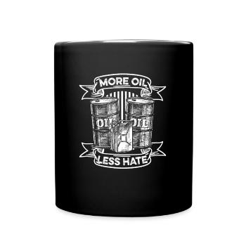 Oil Field Oil Rig Witzig - Full Colour Mug - black - Front