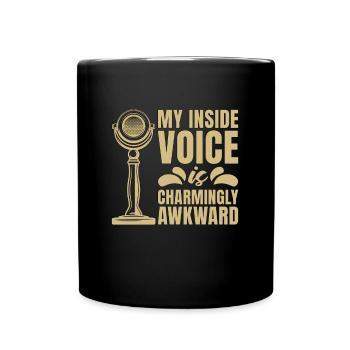 Voice Actor My Inside Voice Is Announcer Voiceover - Tasse einfarbig - Schwarz - Vorne