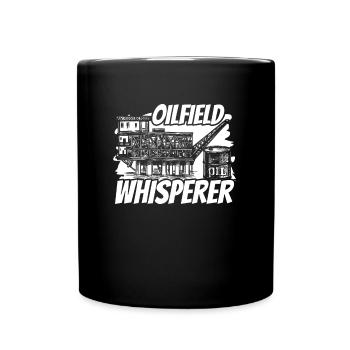 Chuchoteur de plate-forme pétrolière de champs pétrolifères - Mug uni - noir - Devant