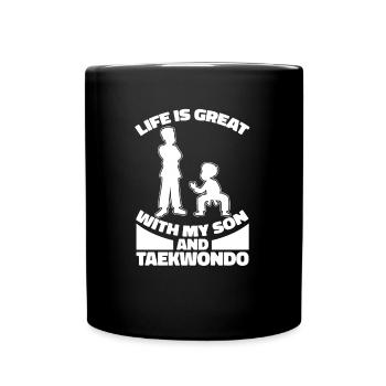 Taekwondo Père Taekwondo - Mug uni - noir - Devant