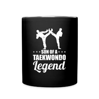 Taekwondo Père Taekwondo - Mug uni - noir - Devant