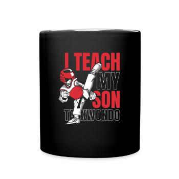 Taekwondo Père Taekwondo - Mug uni - noir - Devant