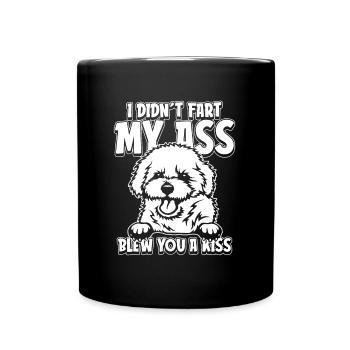 Bichon Frize - Mug uni - noir - Devant