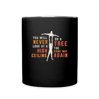 Contorsion que vous ne regarderez jamais cerceau aérien - Mug uni - noir - Devant