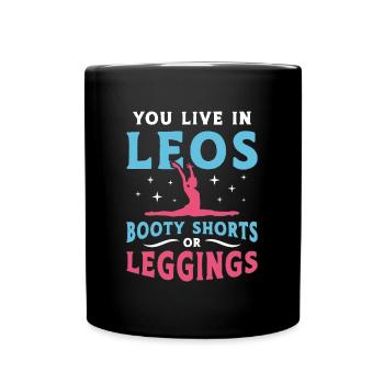 Contorsion Vous vivez dans Leos Booty Shorts Aerialist - Mug uni - noir - Devant
