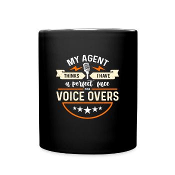 Acteur de doublage Mon agent pense que j’ai une voix d’opéra - Mug uni - noir - Devant