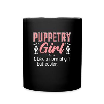 Puppetry Girl Like A Normal Girl But Ventriloquist - Mug uni - noir - Devant