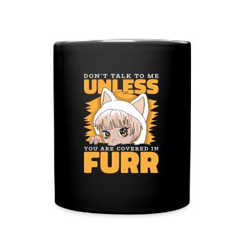 Furry Fandom Fursuits Witzig - Tasse einfarbig - Schwarz - Vorne