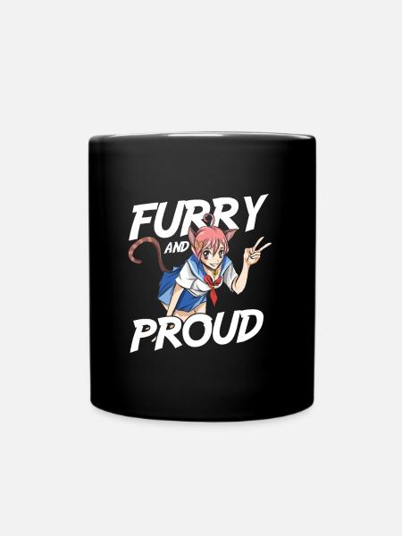 Furry Fandom Fursuits Stolz Furry And Proud - Mug uni - noir