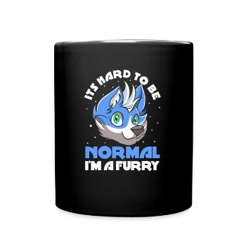 Furry Fandom Fursuits Funny - Full Colour Mug - black - Front