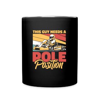 Go Kart Karting Karting Karting Driver Funny - Full Colour Mug - black - Front