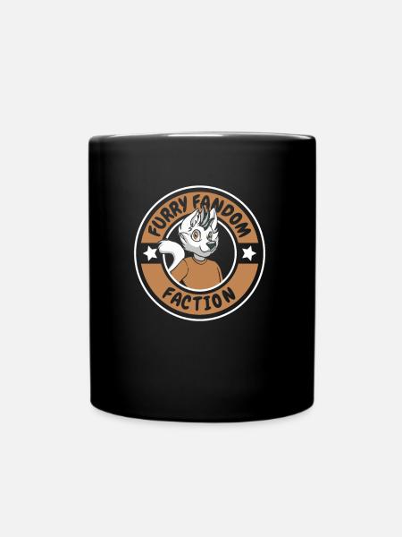 Furry Fandom Fursuits Fraktion - Tasse einfarbig - Schwarz
