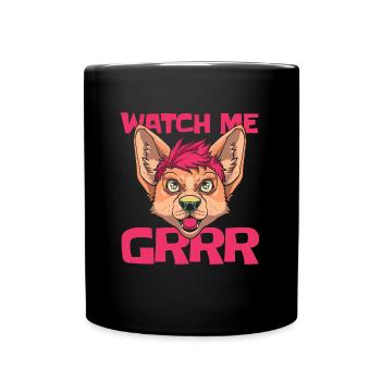 Furry Fandom Fursuits Cool - Tasse einfarbig - Schwarz - Vorne