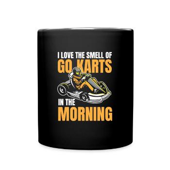 Go Kart Karting Karting Karting Driver Humor - Full Colour Mug - black - Front