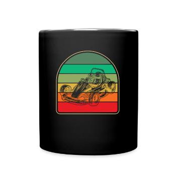 Go karting, karting, karting - Full Colour Mug - black - Front