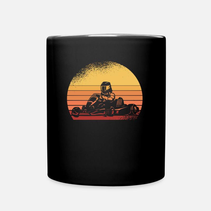 Faire du karting, karting, karting - Mug uni - noir