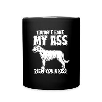 Irischer Wolfshund - Tasse einfarbig - Schwarz - Vorne