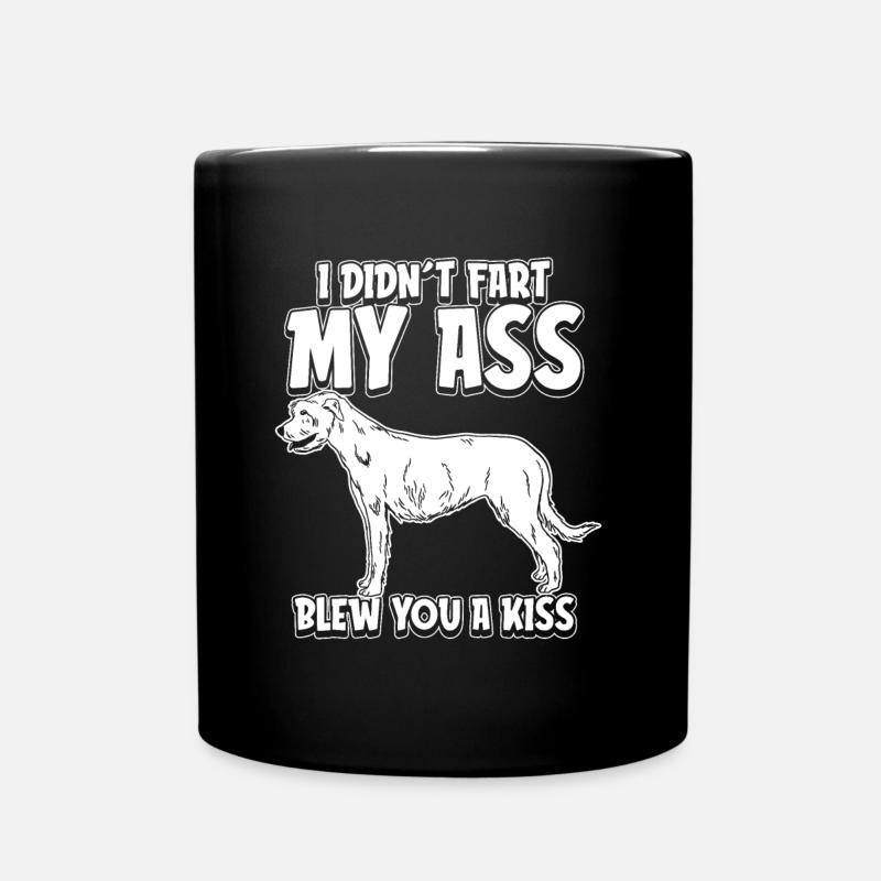 Irischer Wolfshund - Tasse einfarbig - Schwarz