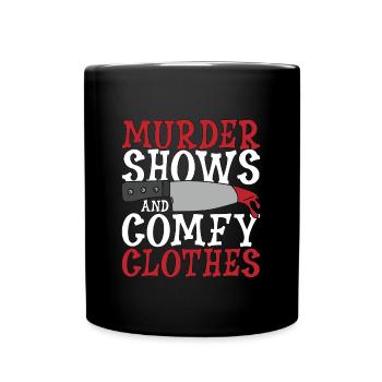 Detective Murder Shows And Comfy Investigator Cop - Full Colour Mug - black - Front