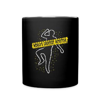 Detective World's Greatest Detective Fingerprint - Full Colour Mug - black - Front
